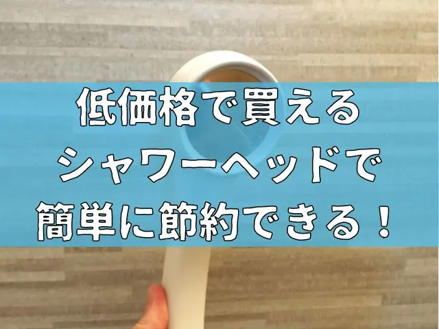 【シャワー派必見】低価格で買えるシャワーヘッドで簡単に節約できる！